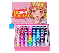 Juego de esmalte de gel | 60 colores secado rápido larga duración herramienta para el cuidado de manos - Kit esmalte para uñas | Para manicura diaria casa viaje spa cuidado boda nupcial