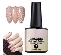 Juego De Esmalte De Uñas De Gel De Crackle - Policio De Uñas Gel Crackle De 4 Colores | Acabado Creativo Para Diseños De Únicos | Kit De Arte De Con Esmalte De Con Esmalte De