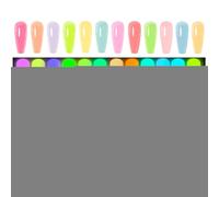 Juego de esmaltes de - Esmalte de en gel que en la oscuridad | Juego de manicura fluorescente de 12 piezas, colores de LED UV para salón, amantes de la belleza, fiesta, estudiant