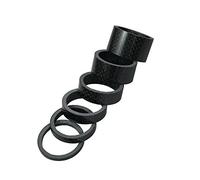 Juego de espaciadores de bicicleta de carbono Ahead Spacer 1 1/8" 3/5/8/10/15/20 mm de carbono brillante