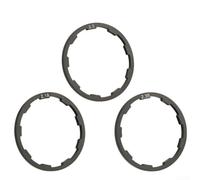 Juego de espaciadores de cubo de aleación para 7, 8, 9, 10, 11 velocidades, aluminio 6061 para lavadora de bicicleta con diseño ranurado para cuña de cuerpo libre, junta de afinación fina de
