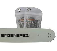 Juego de espadas Drive de 40 cm con 2 cadenas de cincel de 3/8" P 57TG 1,3 mm, apto para Einhell BG-PC 4040