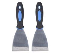 Juego de Espátula de Acero Inoxidable para Aplicar Masilla, 2 uds., para Reparar Paneles de Yeso, Quitar Papel Tapiz, con Cómodo y Orificio para Colgar (Fafeicy1peqku60bx-11)