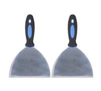 Juego de Espátula de Acero Inoxidable para Aplicar Masilla, 2 uds., para Reparar Paneles de Yeso, Quitar Papel Tapiz, con Cómodo y Orificio para Colgar (Fafeicy1peqku60bx-14)