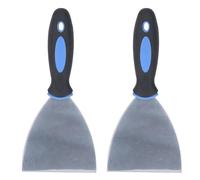 Juego de Espátula de Acero Inoxidable para Aplicar Masilla, 2 uds., para Reparar Paneles de Yeso, Quitar Papel Tapiz, con Cómodo y Orificio para Colgar (Fafeicy1peqku60bx-12)