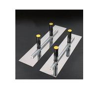 Juego de espátula grande de doble mango y paleta de acabado para paneles de yeso, raspador extendido para revestimiento desnatado y untar compuesto de juntas, perfecto para acabado de paredes