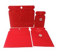 Juego de Espátulas de Plástico 4 Piezas - Kit Profesional para Desmontaje Interior de Coche, Molduras, Tapicería y Paneles - Herramientas Extractoras Sin Daños y Aplicación de Masillas