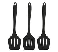 Juego de espátulas de silicona de 3 piezas, espátula giratoria antiadherente de grado alimenticio para cocinar pescado, huevos, hamburguesas, herramienta de cocina, flexible,