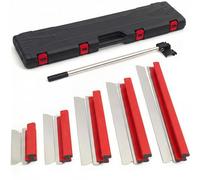 Juego de espátulas profesionales - (20, 40, 60, 80, 100 cm) Juego de herramientas de espátula con mango telescópico y estuche de almacenamiento, juego de espátulas de acero inoxidable para paneles de