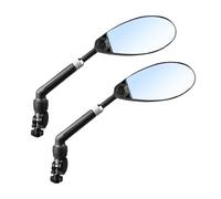 Juego de espejos de motocicleta - Cristal lateral ajustable para motocicleta, juego de lentes de visibilidad gran angular | Soporte de manillar de espejo de aleación de aluminio, accesorios giratorios