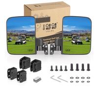 Juego de espejos laterales para carrito de golf, 10L0L, sin perforación, convexos y plegables, para club y coche EZGO Yamaha