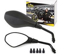 Juego de espejos retrovisores compatible con BMW R 1200R, R 1200 Nine T, S 1000 HP4 (M10 x 1,5) (V20)