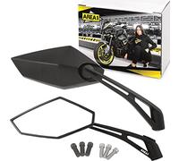 Juego de espejos retrovisores compatible con Kawasaki Z800, Z750, Z650, Z550, Z500 (V41)