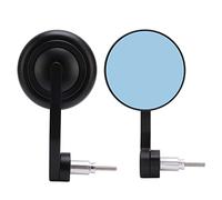 Juego de espejos retrovisores redondos para motocicleta, espejos retrovisores para manillar de motocicleta, espejo gran angular ajustable de 360 grados con carcasa de aluminio