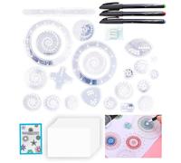 Juego De Espiral, Kit De Dibujo Geométrico Con Engranajes, Herramienta Creativa De Mandala Para Adultos, Regalo Para Desarrollar Habilidades Artísticas, Juegos Creativos Espirografo