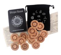 Juego de , espiritual emocional, juego de tarjetas de piedras grabadas en madera | para cumpleaños, reuniones familiares, , , meditación, hogar, viajes, aprendizaje, sueño