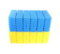 Juego de esponjas de filtro compatibles para filtros de estanque SunSun CBF-350 CBF-350B CBF-350C CBF-550 (4 amarillos, 8 azules)