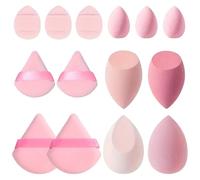 Juego de esponjas de maquillaje - 14pcs Set para Foundation & Powder | de maquillaje versátiles para uso húmedo y seco, esponjas duraderas para mujeres, novia, esposa, madre, herr