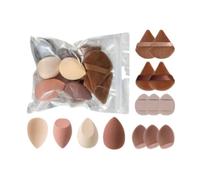 Juego de esponjas de maquillaje - Blender sin látex, aplicador facial | Juego de esponja de belleza en polvo, almohadilla de base sin costuras, almohadilla de maquillaje portátil, herramienta de