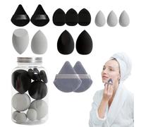 Juego de esponjas de maquillaje, esponjas de maquillaje, esponjas de maquillaje para base, mezcla de base, limpiador de esponjas de maquillaje, herramientas de maquillaje facial portátiles, esponjas