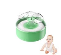 Juego De Esponjas Para Polvo: Contenedor De Polvo Portátil Ligero Dee Color Rosa Y Verde, Polvoo Para Una Aplicación En El Cuerpo, Accesorio Maquillaje Diario | Práctica Herramienta Be