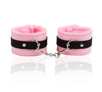 Juego De Esposas De Juguete De Bondage Bsdm Para Mujer,Ataduras,Esposas De Piel,Fetiches,Juegos Para Adultos,Cosplay,Juguetes Sexuales,Accesorios Eróticos Exóticos,Color Rosa,Talla Única