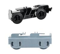 Juego de estante y rodillo para lavavajillas WD28X27241, negro/gris, apto para Hotpoint Haier inferior, 2 uds
