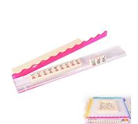 Juego de estantes acrílicos para mahjong de concha de tortuga, juego de estantes de mahjong acrílico con empujadores magnéticos totalmente desmontables, soportes de mahjong americano de 17.5 pulgadas