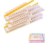 Juego de estantes acrílicos para mahjong de concha de tortuga, juego de estantes de mahjong acrílico con empujadores magnéticos totalmente desmontables, soportes de mahjong americano de 17.5 pulgadas