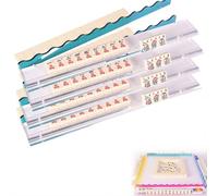 Juego de estantes acrílicos para mahjong de concha de tortuga, juego de estantes de mahjong acrílico con empujadores magnéticos totalmente desmontables, soportes de mahjong americano de 17.5 pulgadas