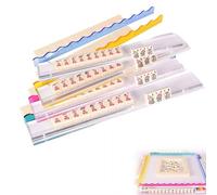 Juego de estantes acrílicos para mahjong de concha de tortuga, juego de estantes de mahjong acrílico con empujadores magnéticos totalmente desmontables, soportes de mahjong americano de 17.5 pulgadas