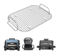 Juego de estantes de acero inoxidable para Ninja Woodfire XL, accesorios de parrilla Woodfire compatibles con Ninja Woodfire XL BBQ Grill OG850UK / OG901UK, apto para lavavajillas (parrilla para asar