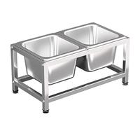 Juego de estantes de columna vertebral comercial, organizador de acero inoxidable para bufés de cocina, soporte dispensador de condimentos para condimentos y almacenamiento de alimentos