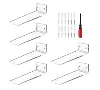 Juego de estantes de pared acrílicos para zapatos, elegante estante de pared para zapatos, soportes acrílicos transparentes para coleccionistas