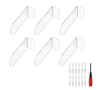 Juego de estantes de pared acrílicos para zapatos, elegante estante de pared para zapatos, soportes acrílicos transparentes para coleccionistas