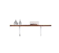 Juego de estantes flotantes de pared, estantería de metal y madera que ahorra espacio con soportes de hierro, estante decorativo multifuncional para especias de cocina, elegante solución de