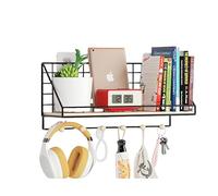 Juego de estantes for Tablero Clavos, Soporte Metal, Organizador Pared exhibición, Bandeja Almacenamiento for Banco Trabajo Garaje Oficina (Negro, Estilo 2)