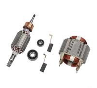 Juego de estator y rotor con escobillas de carbono y rodamientos para HR4001C/HR4011C, sustituye a 513633-7/625758-6 CB350, kit de reparación de armadura metálica