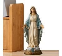 Juego de estatua católica clásica con corazón inmaculado de María Jesús
