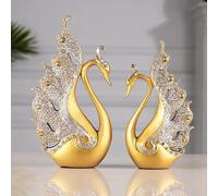 Juego de estatuas de cisne, escultura de cisne enamorado, decoración del hogar, regalo del día de San Valentín, decoraciones de boda, accesorios de oficina y sala de estar