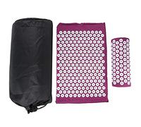Juego de Estera y Almohada de Acupresión para Aliviar el Dolor, Almohadilla de Yoga para Masaje con Acupuntura con Bolsa de Transporte de Viaje (Juego de tres piezas de cojín de