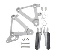 Juego De Estriberas Delanteras Para CBR400 NC23 1988-1989 Estriberas Para Motocicleta(Plata)