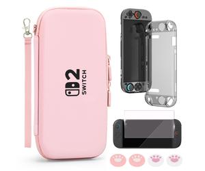 Juego de estuche de transporte para consola Switch 2 Pink