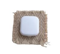 Juego de estuche for lentes contacto Color 2 piezas con espejo, pequeña bolsa almacenamiento portátil for remojo, Mini(White)