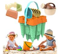 Juego De Excavación De - Moldes De Castillo Play Al Aire Libre, Conjunto De Herramientas Fuerte Portátil Impermeable Bolsa De Peeling Bolsas De Red, Actividad De Diversión Familiar para | Regalo