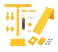 Juego de experimentos de mecánica y fricción con polea y accesorios, principios de mecánica de aula, accesorios de enseñanza, aprendizaje de física infantil