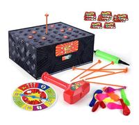Juego de Explosión de Globos, Divertido Juego de Mesa para Fiestas Familiares con Globos Portátil para Niños y Adultos, Juego de Explosión de Globos Caja de Explosión Loca para Banquete Escuela Fiesta