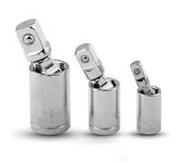 Juego de extensión de enchufe de junta giratoria, adaptador de articulación, barra de extensión de carraca, conector flexible de acero al cromo vanadio para profesionales de 1/4 3/8 1/2 pulgadas (3/8