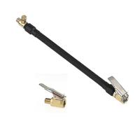 Juego de extensión de válvula de 30 cm para inflador de manguera con 1 adaptador de válvula para coche,