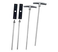 Juego de extensiones de válvulas de residuos de doble longitud para autocaravanas, asas de 6 y 9 pulgadas para una instalación sin esfuerzo en cualquier sistema de alcantarillado, válvulas de residuos